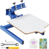 VEVOR Screen Printing Machine, 1 Color 1 Station Silk Screen Printing Press, 21.2x17.7in Screen Printing Press, Double-layer Positioning Pallet, Adjustable Tension for T-shirt DIY Printing