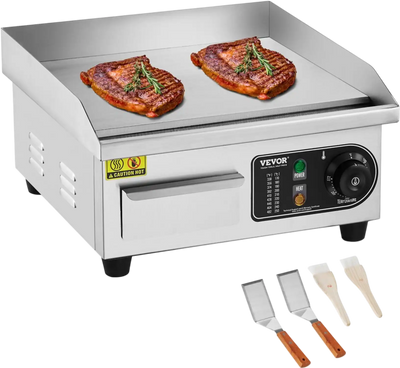 Vevor Electric Griddle Commercial Countertop Flat Top Grill 14