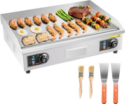 Vevor Commercial Electric Griddle 25.8 x 15.75 in. Full Flat Adjustable Temp 2800W New