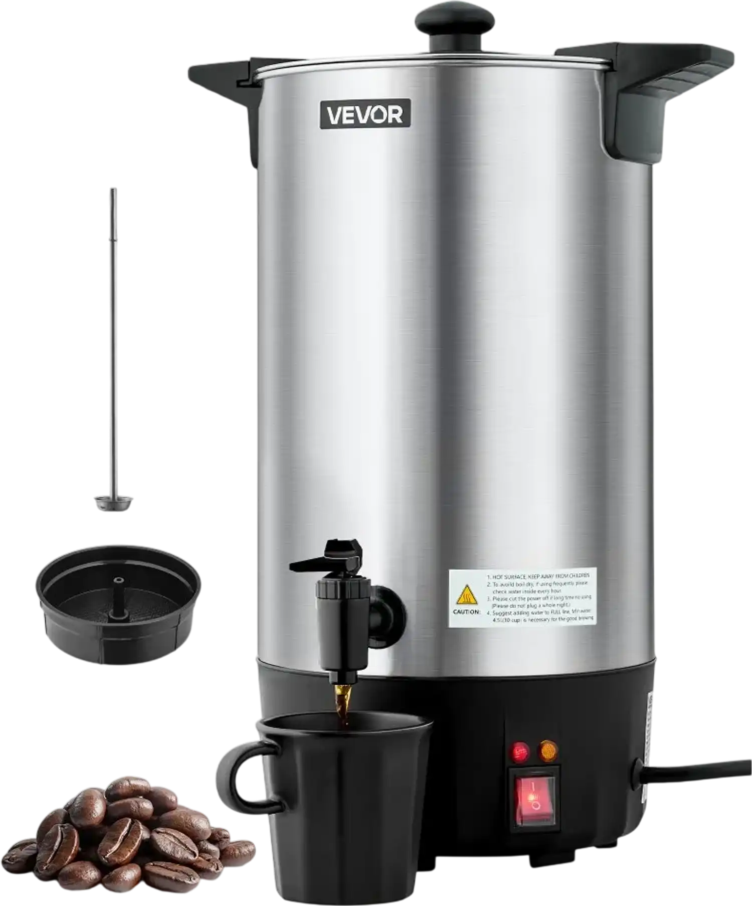 Vevor Coffee Urn 60 Cup 9 L Commercial Hot Beverage Dispenser New