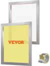 VEVOR Screen Printing Kit, 2 Pieces Aluminum Silk Screen Printing Frames, 20x24inch Silk Screen Printing Frame with 160 Count Mesh, High Tension Nylon Mesh and Sealing Tape for T-shirts DIY Printing