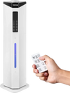 VEVOR Commercial Humidifier, 2.4 Gal/9L 2-In-1 Cool/Warm Mist, Industrial Air Vaporizer for Room Up To 430.6 Sq Ft,Top Refill Humidifier w/ Auto Rotary Spray for Whole House,Greenhouse, Plant