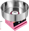 VEVOR Cotton Candy Machine Commercial 1000W Electric Candy Floss Maker Pink, Ideal for Home, Carnival, Birthday, Family Party, Easy Use with 20.5 in Stainless Steel Bowl, Storage Tray and Sugar Scoop