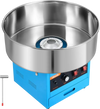 VEVOR Cotton Candy Machine Commercial 1000W Electric Candy Floss Maker Blue, Ideal for Home, Carnival, Birthday, Family Party, Easy Use with 20.5 in Stainless Steel Bowl, Storage Drawer, Sugar Scoop