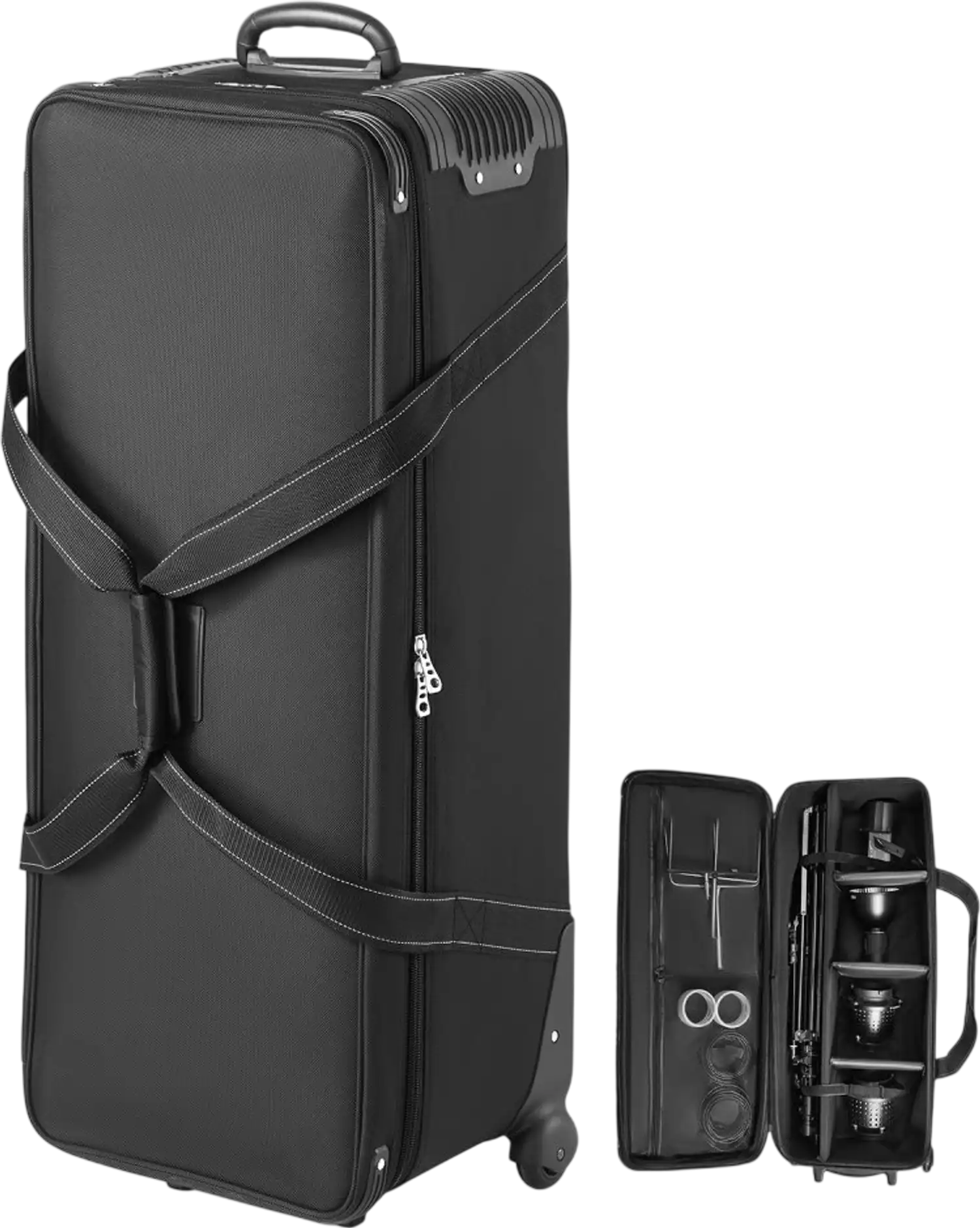 Vevor Studio Equipment Trolley Case Rolling Camera Bag 39.37 x 14.96 x 12.60