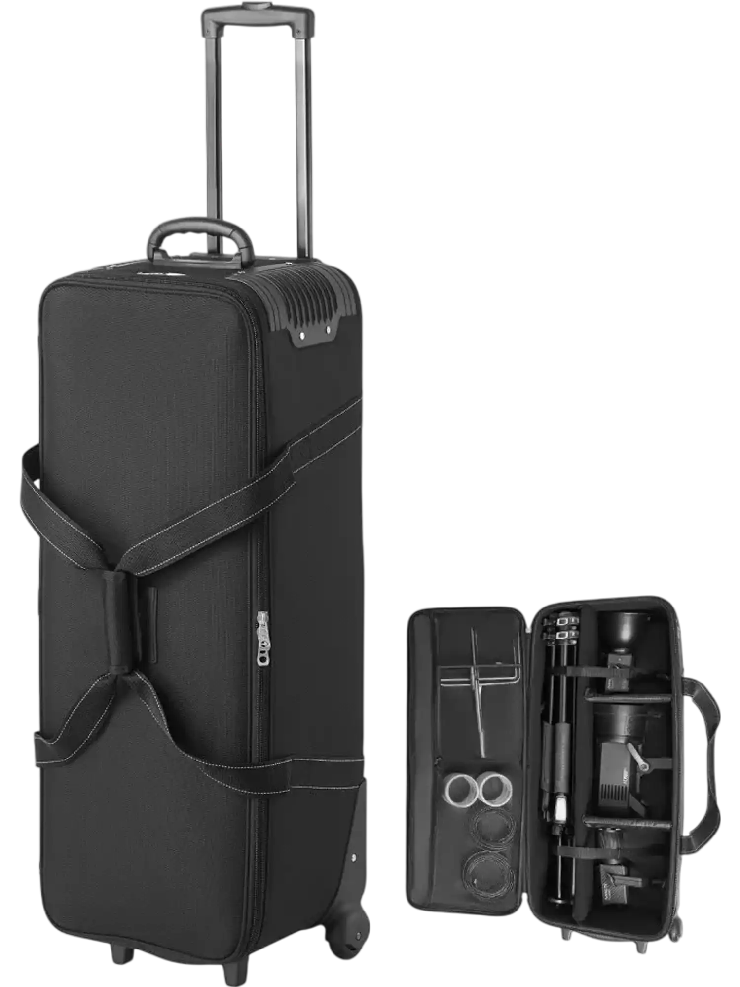 Vevor Rolling Camera Bag Studio Equipment Trolley Case 35.83 x 11.81 x 14