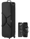 VEVOR Studio Equipment Trolley Case, 46.46 x 14.57 x 11.81 in / 118 x 37 x 30 cm, Rolling Camera Bag, Carrying Bag with Wheels Straps Padded Compartment Handle, for Light Stands, Tripods, Telescopes