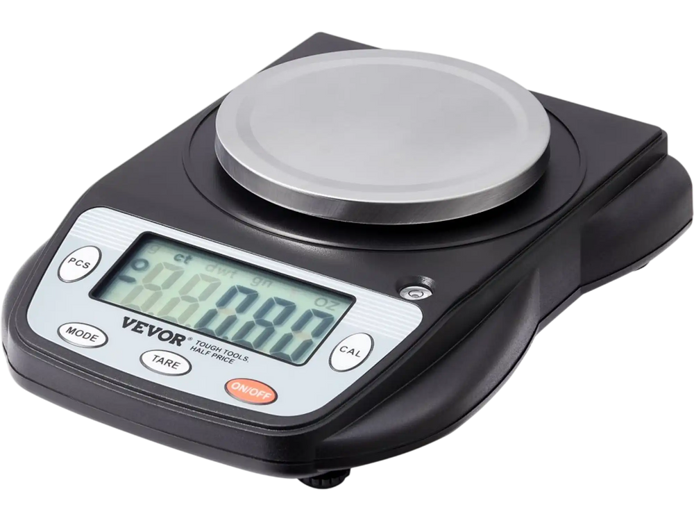 VEVOR Analytical Balance, 600g x 0.01g Accuracy High Precision Lab Scale, 6 Units Conversion Electronic Scientific Laboratory Scale, LCD Display Digital Jewelry Weighing Scale for Lab, Jewelry