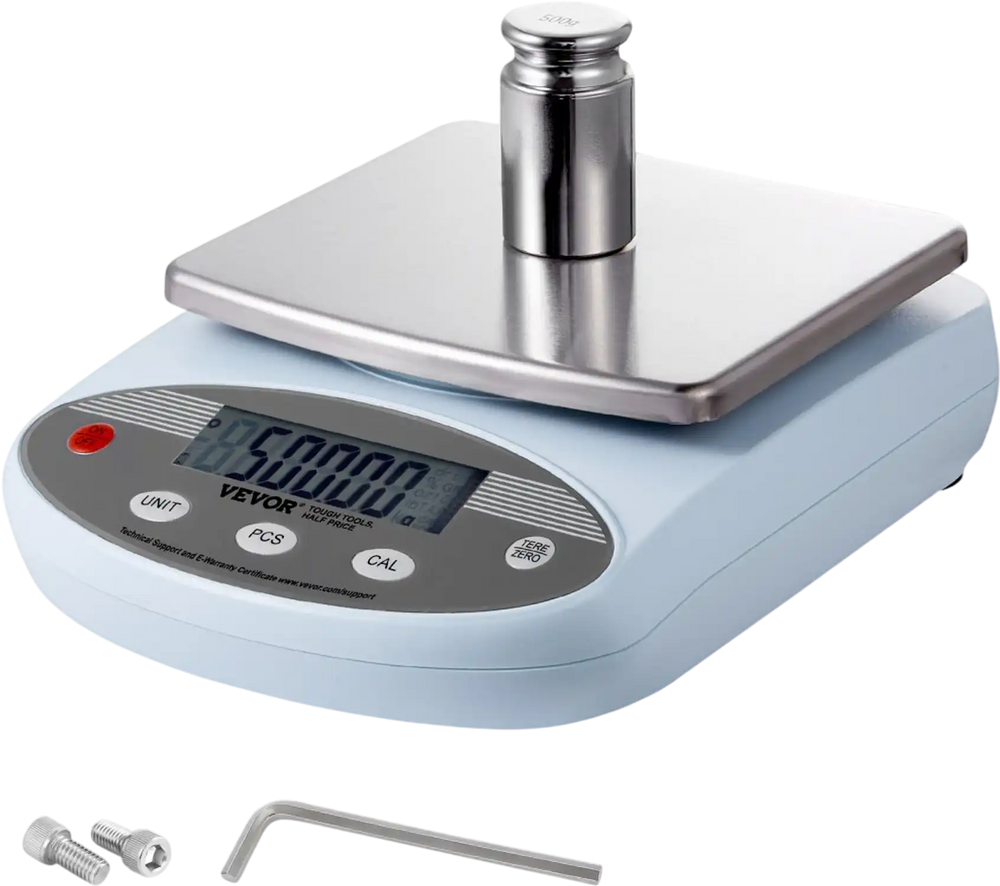 VEVOR Analytical Balance, 3000g x 0.01g Accuracy High Precision Lab Scale, 13 Units Conversion Electronic Scientific Laboratory Scale, LCD Display Digital Jewelry Weighing Scale for Lab, Jewelry