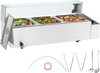 VEVOR 3-Pan Commercial Food Warmer, 3 x 8QT Electric Steam Table with Glass Cover, 1500W Countertop Stainless Steel Buffet Bain Marie 86-185°F Temp Control for Catering, Restaurants, Silver