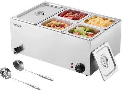Vevor Food Warmer 24QT 5-Pan Commercial Buffet Bain Marie New