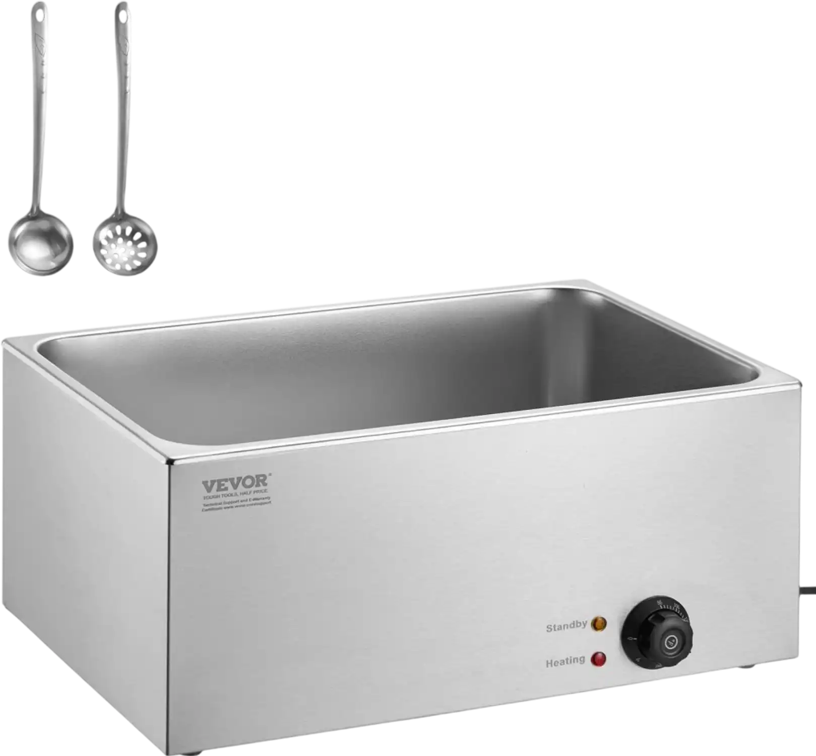 Vevor Food Warmer 19 qt Countertop Bain Marie Buffet Server New