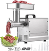 VEVOR Commercial Meat Grinder, 8 Lbs/Min Capacity, #8 Electric Meat Mincer with 3 Plates, 3 Sausage Stuffing Tubes, 350W/0.5HP Stainless Steel Sausage Maker for Home Kitchens & Restaurants, ETL Listed