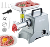 VEVOR Electric Meat Grinder, 5 Lb/Min Capacity, 575W（800W MAX) Industrial Meat Mincer with Blade, Grinding Plate, Sausage Stuffing Blade and 3 Tubes, Aluminum Commercial Meat Grinder
