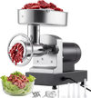 VEVOR Commercial Meat Grinder, 21 Lbs/Min Capacity, #32 Electric Meat Mincer with 3 Plates, 3 Sausage Stuff Tubes, 1100W/1.5HP Stainless Steel Sausage Maker for Home Kitchens & Restaurants, ETL Listed