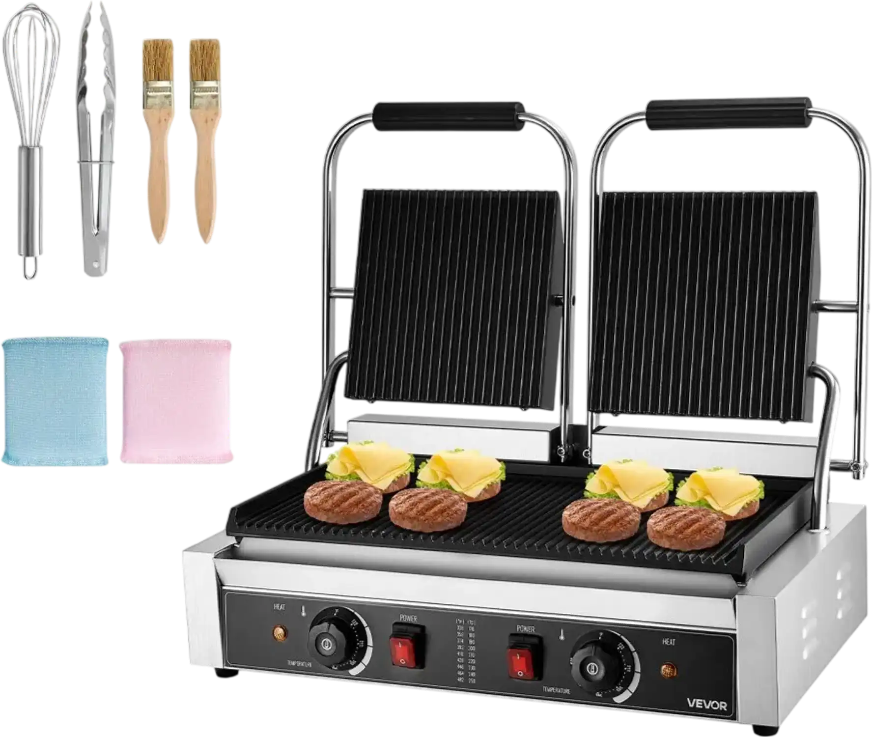 Vevor Panini Press Commercial Electric Sandwich Grill 19