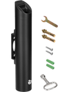 VEVOR Cigarette Butt Receptacle, Stainless Steel Cylinder Cigarette Butt Container, Wall Mounted and Weatherproof Outdoor Cigarette Butt Disposal for Garden, Office, Restaurant, Hotel, Bar, Black