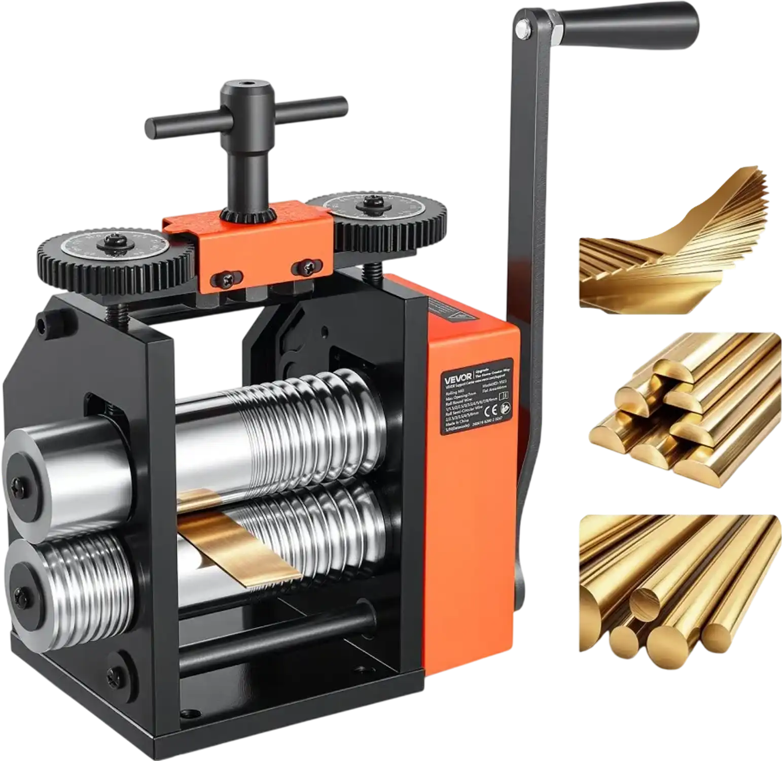 Vevor Rolling Mill 3-in-1 Manual Jewelry Forming Roller Machine New