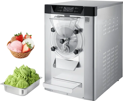 Vevor Commercial Hard Ice Cream Machine Countertop Gelato Maker 6 L 2000W New