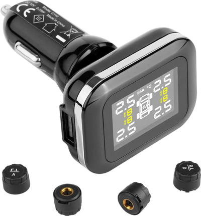 Vevor Tire Pressure Monitoring System RV Trailer TPMS with 4 Sensors New