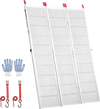 VEVOR Aluminum Trailer Ramps, 76 x 54 in Tri-Folding Truck Ramps with Straps & Non-Slip Rubber Fingers, 1500LBS Capacity ATV Loading Ramps for Pickup Trucks, Motorcycles, Lawn Mowers, Tractors, Carts