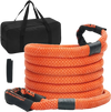 VEVOR 1" x 20' Kinetic Recovery Tow Rope 38,000 lbs, Heavy-Duty Off Road Snatch Strap, Extreme Duty 30% Elasticity Energy Snatch Strap for Jeep Car Truck ATV UTV SUV Tractor