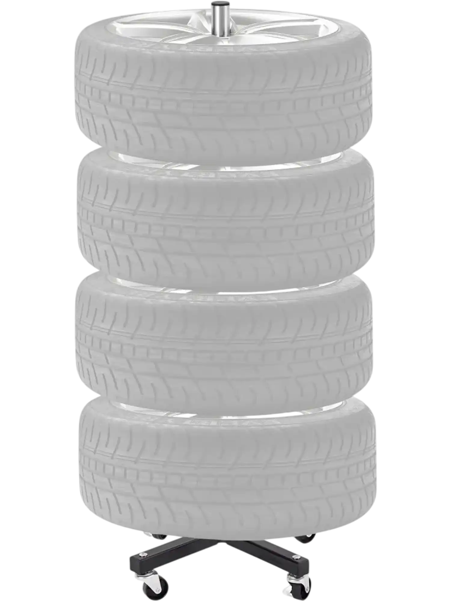 Vevor Tire Rack Wheel Stand on Casters for 4 Tires New