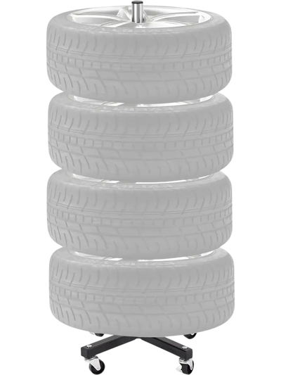 Vevor Tire Rack Wheel Stand on Casters for 4 Tires New