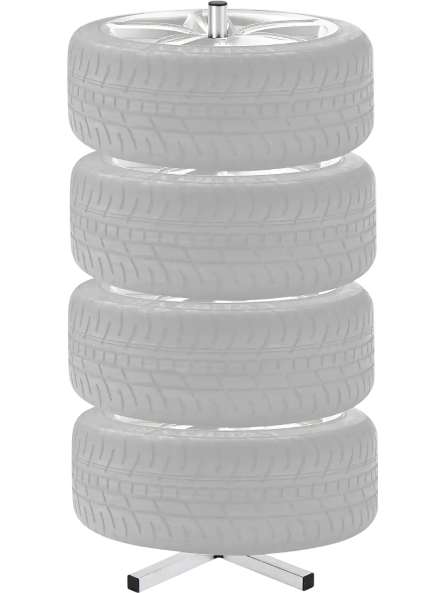 Vevor Tire Rack Tire Organizing Stand for 4 Tires with Rims New