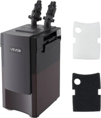 VEVOR 264GPH Canister Filter, 2-Stage External Aquarium Filter with Powerful Pump, Quite Water Circulation Cleaning Machine with Media for Fish Tanks and Aquariums Up to 75 Gallons, for Freshwater