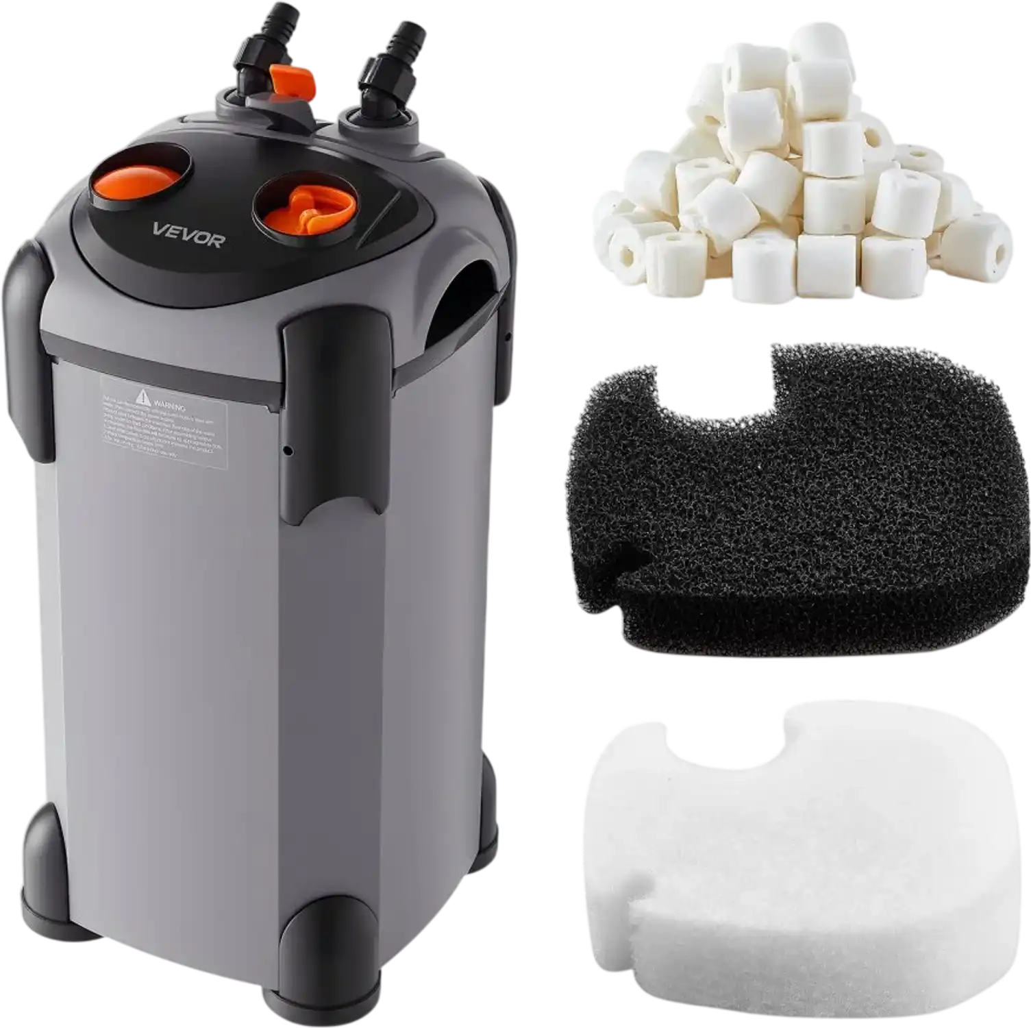 Vevor Canister Filter 224.5 GPH 3-Stage External Aquarium Filter for 35-55 gal Tanks New