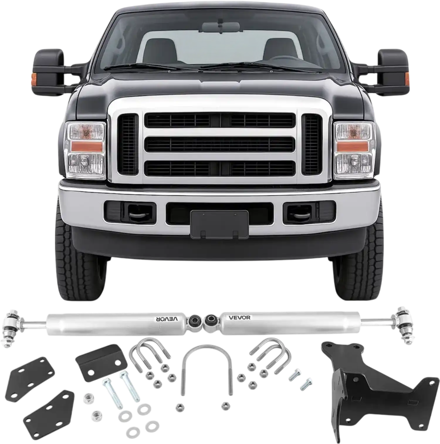 Vevor Dual Steering Stabilizer Ford F-250/F-350 Super Duty 4WD 2005-2024 New