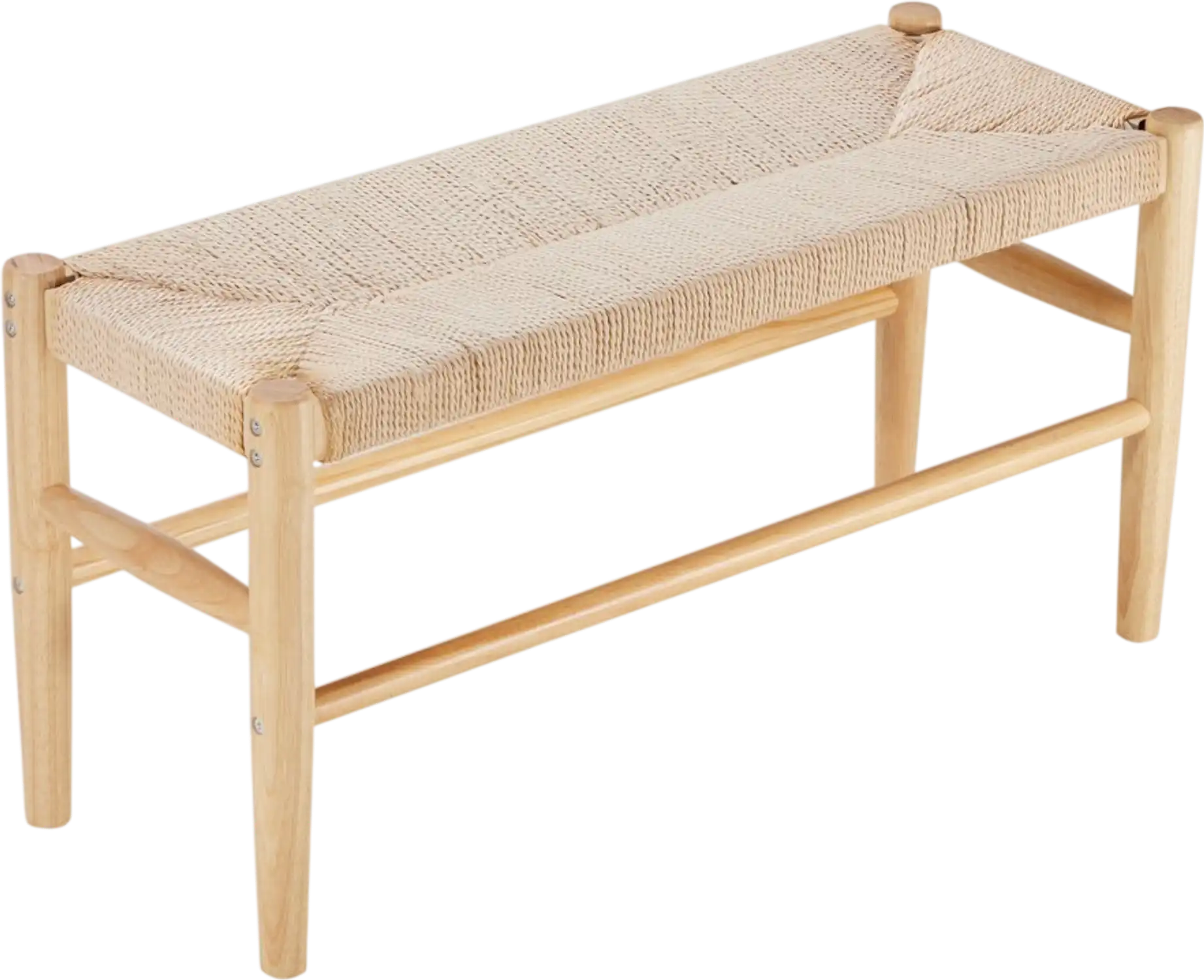 Vevor Bench Handwoven Rattan Entryway Wooden Shoe Bench 31.5