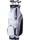 VEVOR Golf Cart Bag with 14 Way Organizer Divider Top, 36” 13 Pockets Premium Nylon Cart Bag, Durable Golf Bags with Handles & Dust Cover & Detachable Straps for Men & Women, White Color-Block