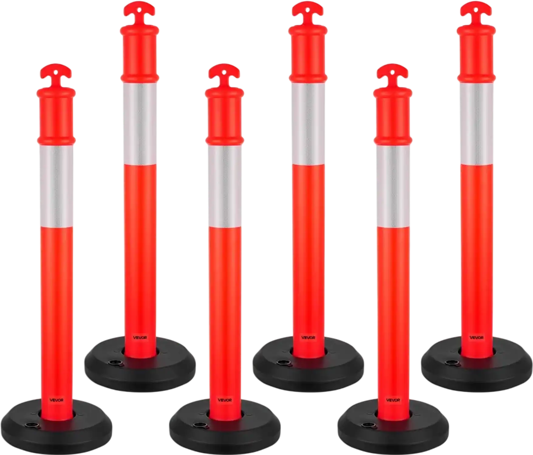Vevor Traffic Delineator Posts 6 Pack 48