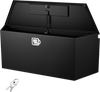 VEVOR Trailer Tongue Box, 49" x 13.9" x 18.5" Steel Trailer Tongue Tool Box, Heavy Duty Storage Organizer with Lock and Keys, Utility Tool Chest for Pickup Truck Bed, RV, SUV, Off-Road Vehicle, Black