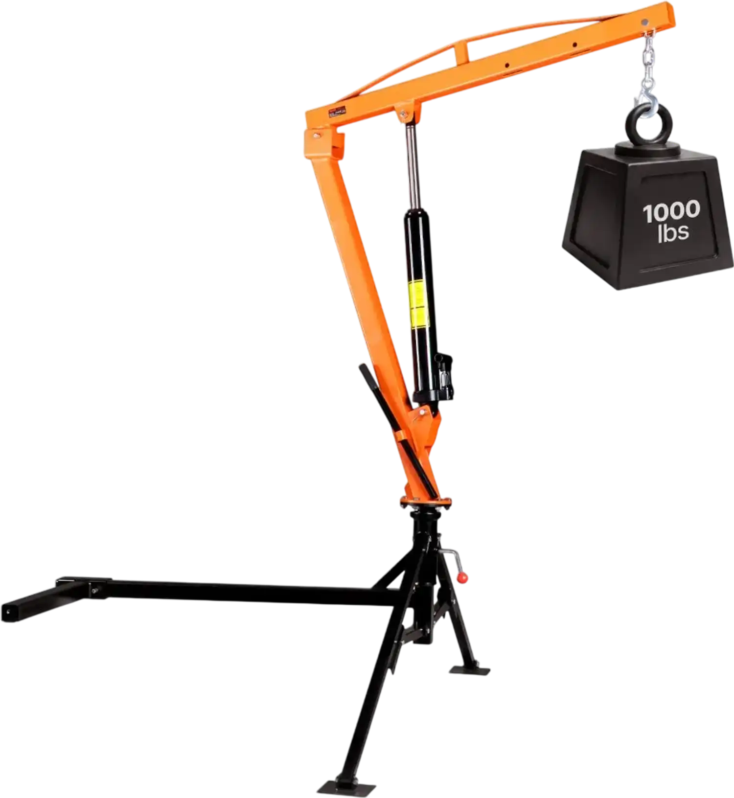 Vevor Truck Crane 1000 lbs Manual Hydraulic Pickup Hitch Mounted 360° Rotating Telescopic Boom New