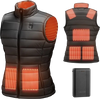 VEVOR Heated Vest, Women Electric Heating Vest with 16000 mAh Battery Pack, 8 Heating Zones Lightweight Rechargeable Winter-Vest with 3 Levels, for Outdoor Hiking Camping Fishing Skiing, Size M