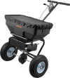 VEVOR Walk-Behind Spreader, 12ft Spreading Width, Push Broadcast Spreader with 13" All-Terrain Tires, Adjustable Flow Control, 130lbs Capacity Hopper, Lawn Spreaders for Fertilizer Seed Ice Melt