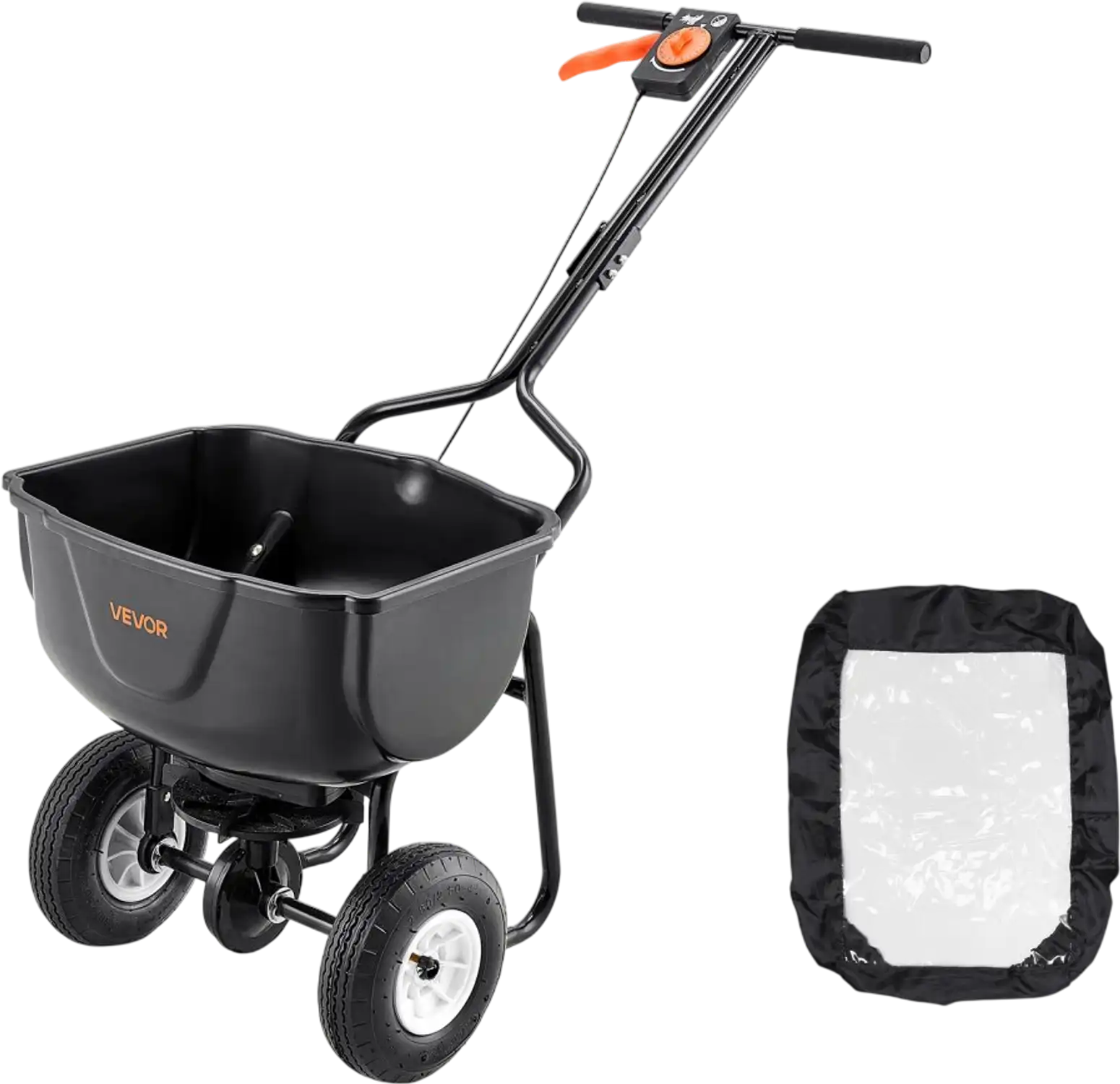 Vevor Push Spreader 60 lb Walk-Behind Broadcast Spreader New