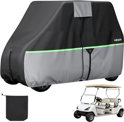 Vevor Golf Cart Cover Full Coverage 2+2/4 Passenger 600D Waterproof Oxford Fabric New
