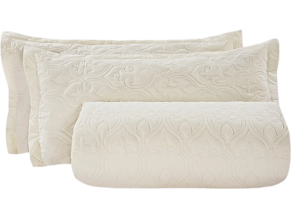 VEVOR King Quilt Set, 3-Piece Lightweight Comforter, Cotton King Size Quilt Bedding Set, Beige Bedspreads with 1 Quilt and 2 Pillow Shams, Lightweight Bedspread Coverlet Bedding Set, for All Season