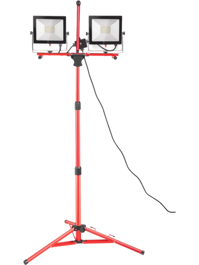 VEVOR LED Work Light with Stand, 20000 Lumen Dual-head LED Work Light with 27.6\