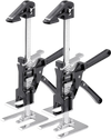VEVOR Labor Saving Arm Jack, 2 PCS 330 lbs Bearing Capacity, Lifting up to 7.1", Metal Hand Lifting Jack Tool with Magnetic Level, Adjustable Height, for Door, Window, Furniture, Woodworking, Black