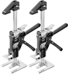 VEVOR Labor Saving Arm Jack, 2 PCS 440 lbs Bearing Capacity, Lifting up to 6.5", Metal Hand Lifting Jack Tool with Magnetic Level, 2 Adjustment Modes, for Door, Window, Furniture, Woodworking, Black