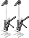VEVOR Labor Saving Arm Jack, 2 PCS 330 lbs Bearing Capacity, Lifting up to 9.8", Metal Hand Lifting Jack Tool with Magnetic Level, Adjustable Height, for Door, Window, Furniture, Woodworking, Black
