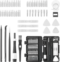 VEVOR Screwdriver Set, 59-Piece Small Precision Screwdriver Set with Phillips, Flat Head, Torx, Pentalobe Bits, Tweezer for Men, Mini Cleaning Repair Tool Kit for iPhone, MacBook, Laptop, Computer