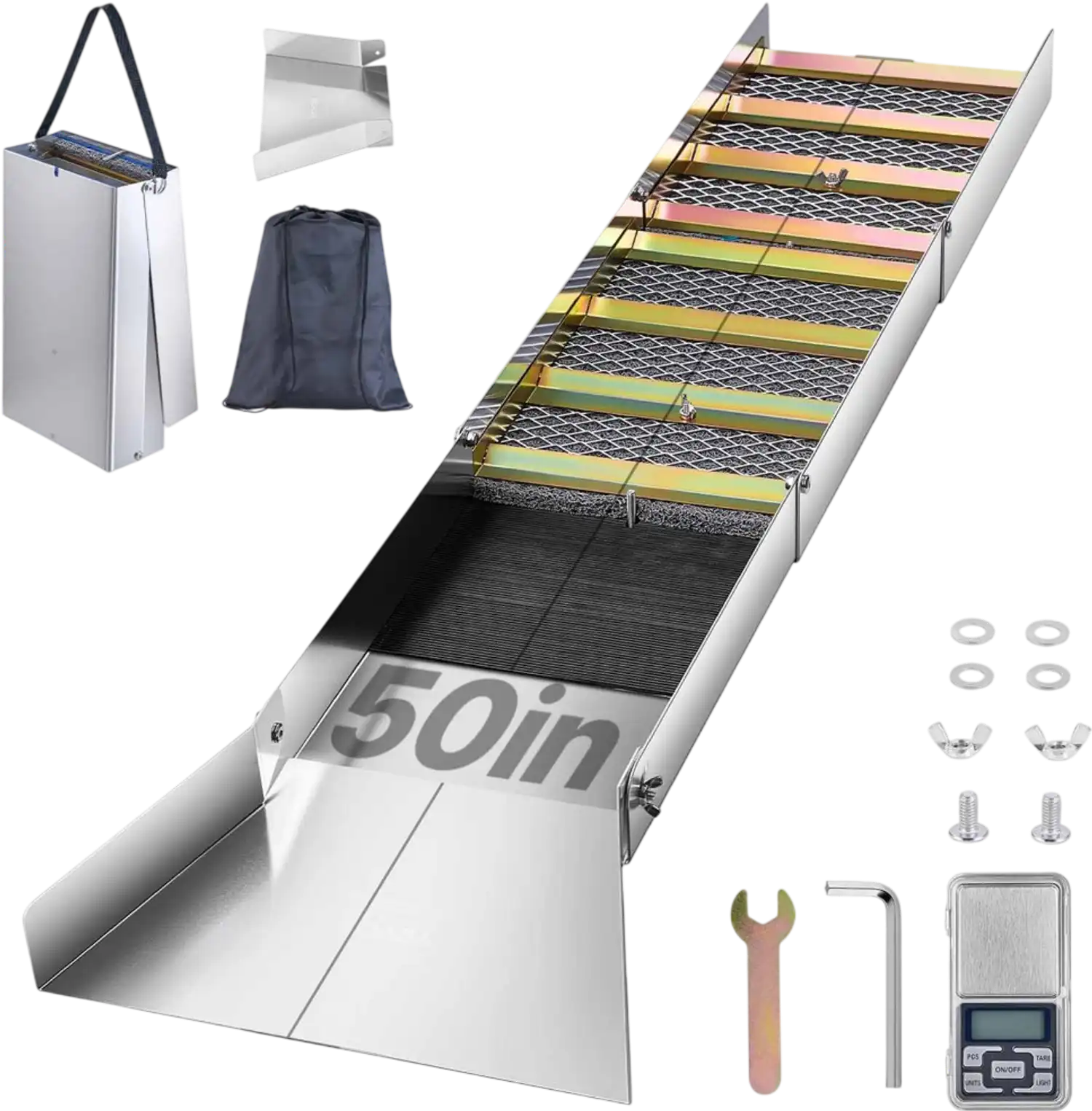 Vevor Sluice Box Folding Aluminum Alloy Gold Prospecting 50