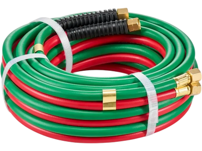 VEVOR Oxygen Acetylene Hose, 1/4-Inch x 25FT Oxy Acetylene Hose with 9/16