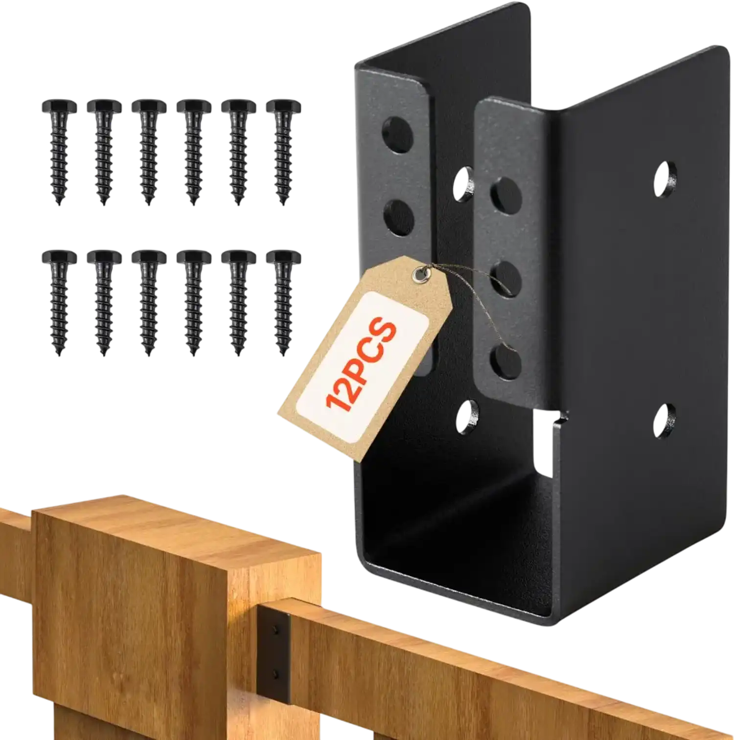 Vevor Joist Hanger 2x4 Concealed-Flange Outdoor Bracket Set 12 Pcs New